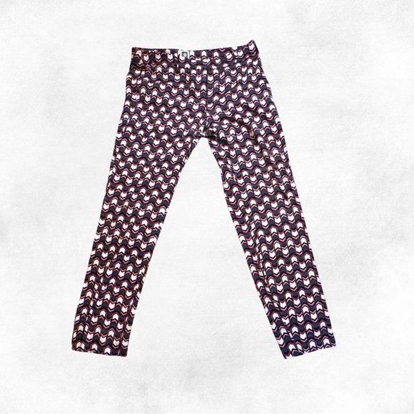Anne Klein Geometric Print Slim Pants Size 10 - Picture 3 of 7